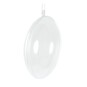 Flat Oval Fillable Plastic Bauble 11cm image number 3