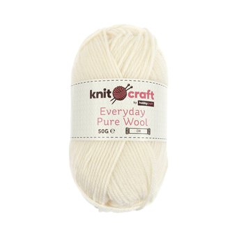 Knitcraft Cream Everyday Pure Wool DK 50g