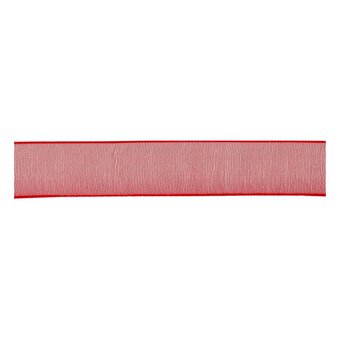 Red Organdie Ribbon 12mm x 6m