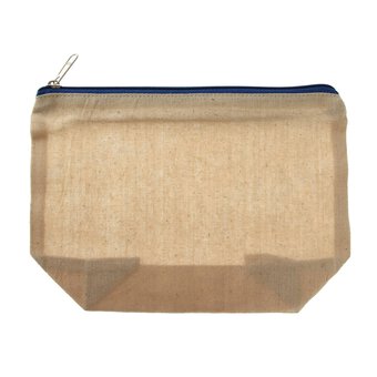 Assorted Cotton Zip Pouches 5 Pack image number 4