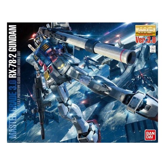 Gunpla MG RX-78-2 Gundam Ver. 3 Model Set 1:100 image number 1