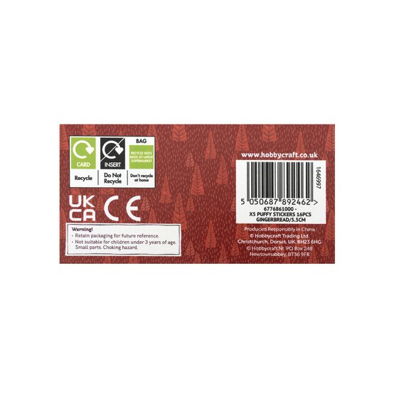 Gingerbread Puffy Stickers image number 4