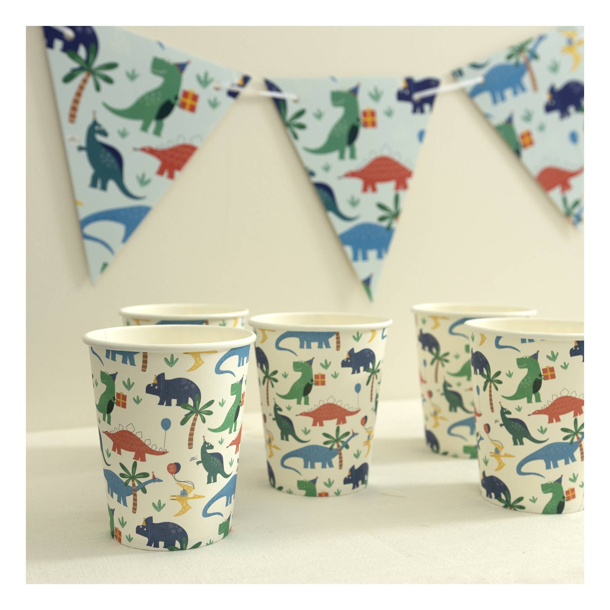 Dinosaur Party Paper Cups 8 Pack | Hobbycraft