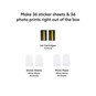 Cricut StickerPix Print + Cut Stickers, Photo Paper and Ink Cartridge Set 72 Pack image number 3