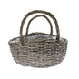 Grey Wicker Basket with Handles 31cm image number 3