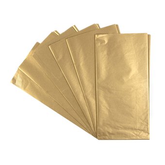 Gold Tissue Paper 50cm x 75cm 6 Pack