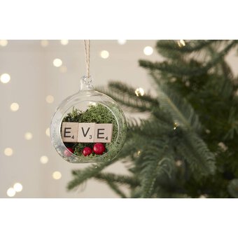Round Fillable Glass Bauble 8cm image number 8