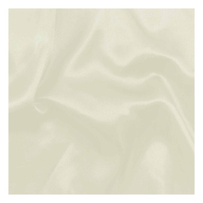 Cream Silky Habutae Fabric by the Metre image number 1