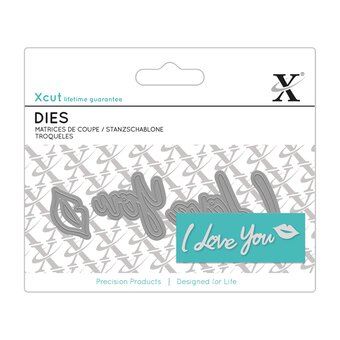 Xcut I Love You Mini Die Set 4 Pieces