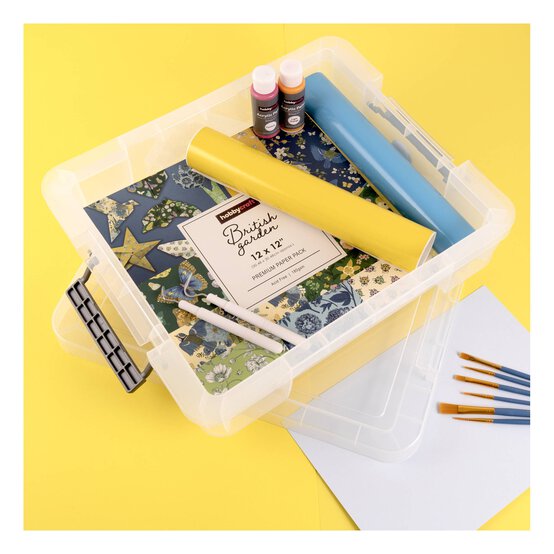 Whitefurze Allstore 9 Litre Clear Storage Box  image number 3