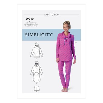 Simplicity Pyjamas and Loungewear Sewing Pattern S9210 (XS-XXL)