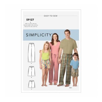Simplicity Unisex Sleepwear Sewing Pattern S9127
