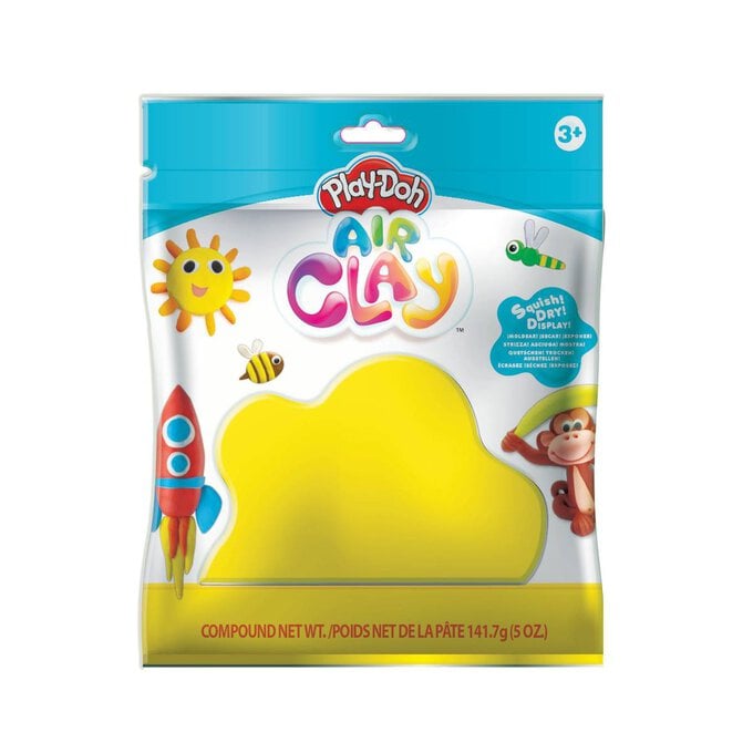 Play-Doh Yellow Air Clay 141g image number 1