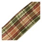 Metallic Autumn Tartan Wire Edge Printed Ribbon 63mm x 3m image number 4