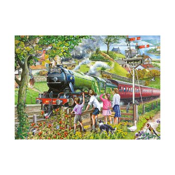 House of Puzzles Full Steam Ahead Big Jigsaw Puzzle 500 Pieces