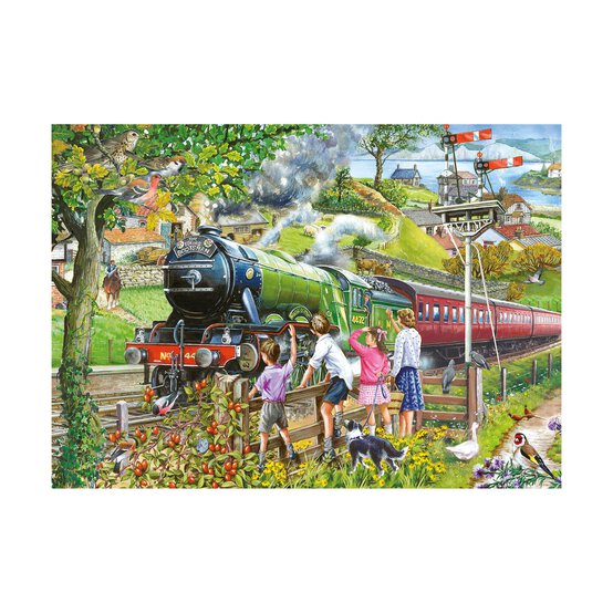 House of Puzzles Full Steam Ahead Big Jigsaw Puzzle 500 Pieces image number 2