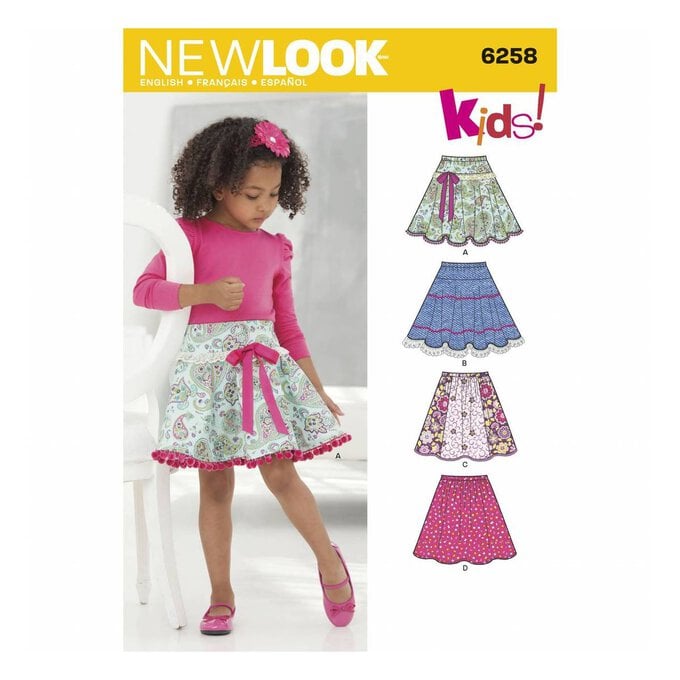 New Look Girls’ Skirt Sewing Pattern 6258 image number 1