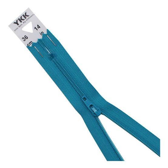 YKK Turquoise Dress and Skirt Zip 36cm image number 1