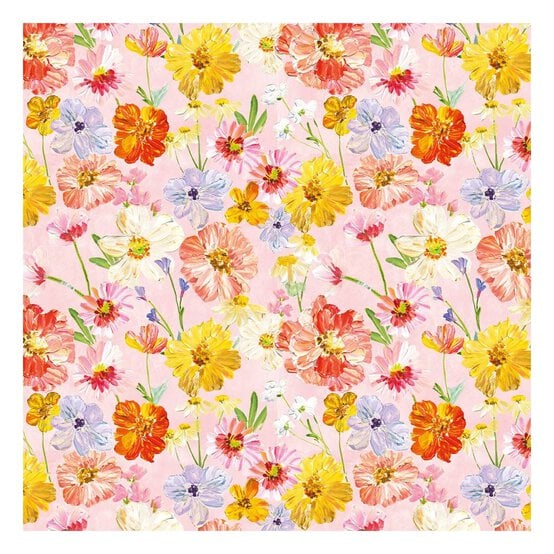 Saffron Floral Gift Wrap 70cm x 2m image number 2
