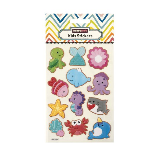 Sea Friend Puffy Stickers  image number 4