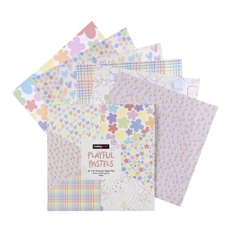 Playful Pastels Paper Pad 12 x 12 Inches 18 Pack