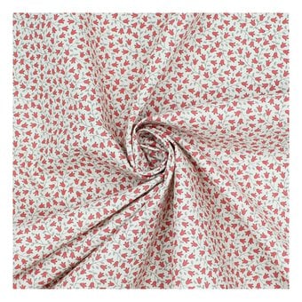 Red Sophie Basic Cotton Fabric by the Metre