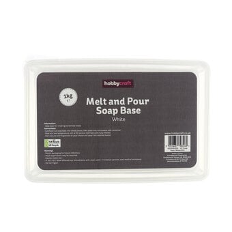 White Melt and Pour Soap Base 1kg image number 4