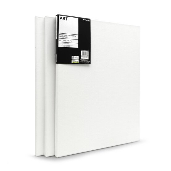 Stretched Canvas 45.7cm x 35.5cm 3 Pack image number 1