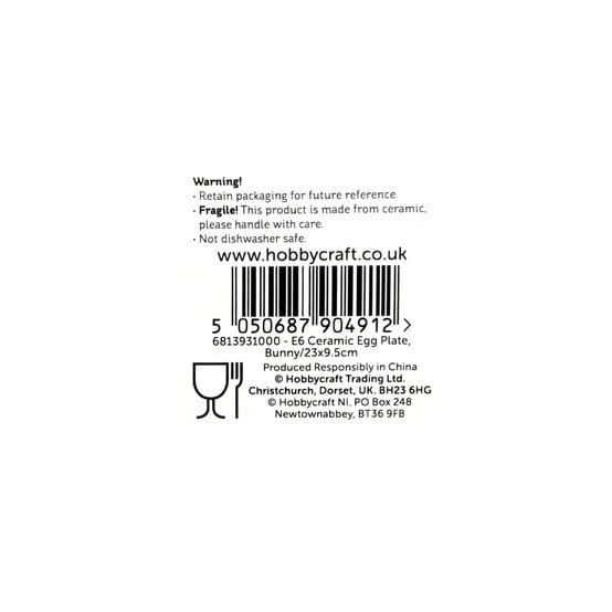 Ceramic Egg Plate 23cm image number 4