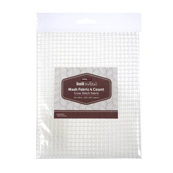 White 4 Count Mesh Fabric 48cm x 48cm