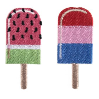 Trimits Ice Lolly Iron-On Patches 2 Pack