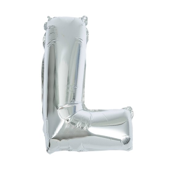 Silver Foil Letter L Balloon image number 1