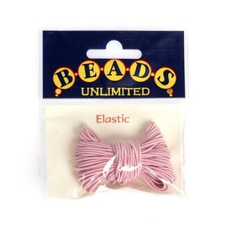 Beads Unlimited Pink Elastic 1mm x 3m image number 4