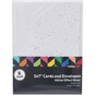 Silver Glitter Effect Cards and Envelopes 5 x 7 Inches 8 Pack image number 3