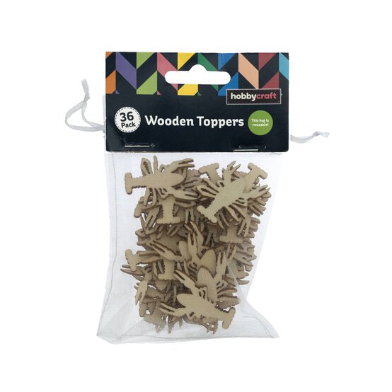Lobster Wooden Toppers 36 Pack image number 4