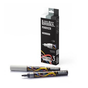 Liquitex Monochrome Markers 2mm 3 Pack