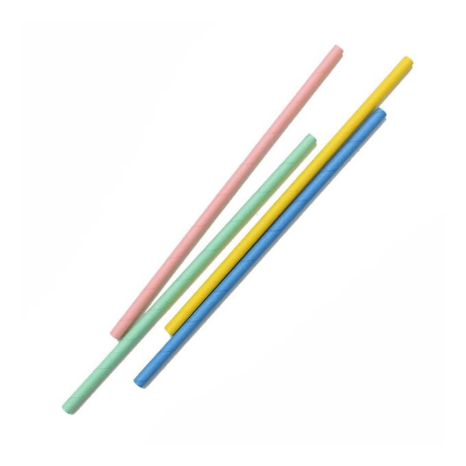 Coloured Paper Straws 20 Pack image number 1