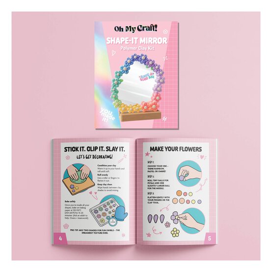 Oh My Craft! Shape-It Mirror Polymer Clay Kit image number 2
