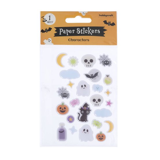 Halloween Character Paper Stickers  image number 4