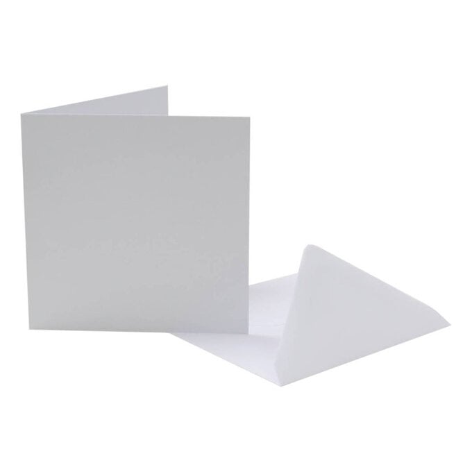 White Cards and Envelopes 4 x 4 Inches 50 Pack image number 1