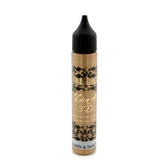 Cadence Antique Gold Dora 3D Dimensional Paint 25ml