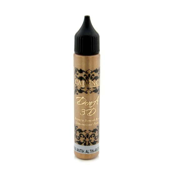 Cadence Antique Gold Dora 3D Dimensional Paint 25ml image number 1