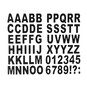 Black Foil Chipboard Alphabet Stickers image number 1