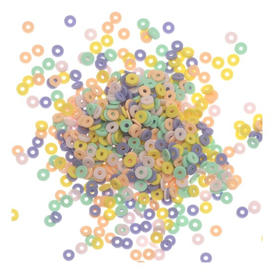 Pastel Flat Beads 50g image number 1