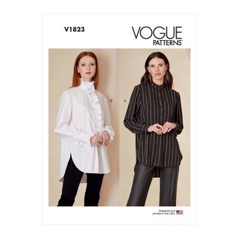 Vogue Women's Shirt  Sewing Pattern V1823 (B5 8-16)