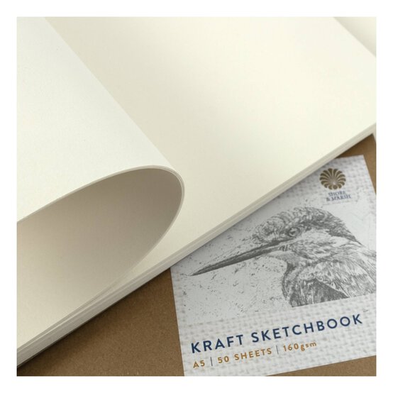 Shore & Marsh Landscape Kraft Sketchbook A5 50 Sheets image number 5