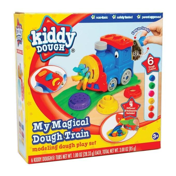 Kiddy Dough Magical Train Modelling Play Set image number 1