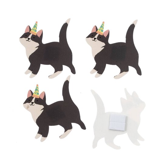 Party Cat Card Toppers 4 Pack  image number 3
