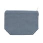 Denim Blue Cotton Zip Pouch image number 1
