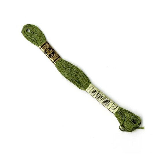 DMC Green Mouline Special 25 Cotton Thread 8m (936) image number 1